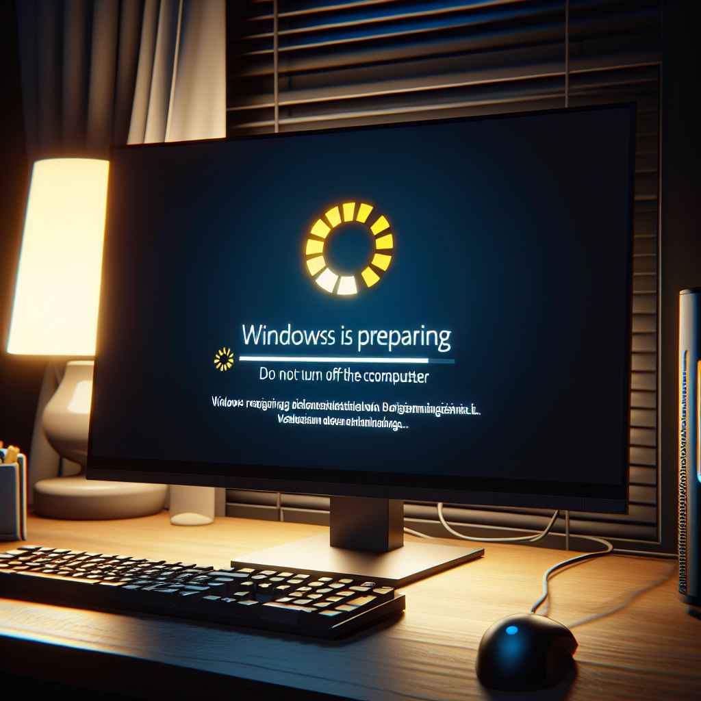 windows wird vorbereitet schalten sie den computer nicht aus hängt